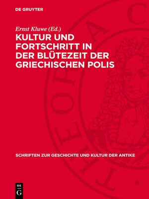 cover image of Kultur und Fortschritt in der Blütezeit der griechischen Polis